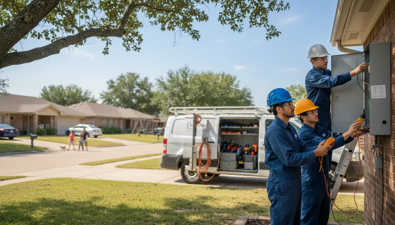 Certified electrician providing emergency electrical services in Woolwine, VA